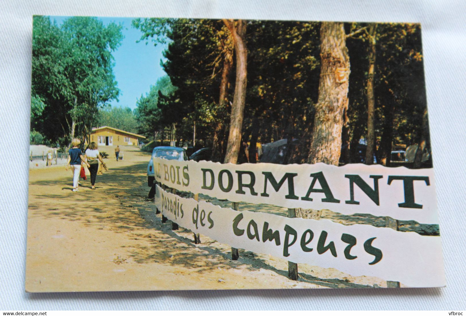 Cpm, Quend plage, le bois dormant, paradis des campeurs, Somme 80