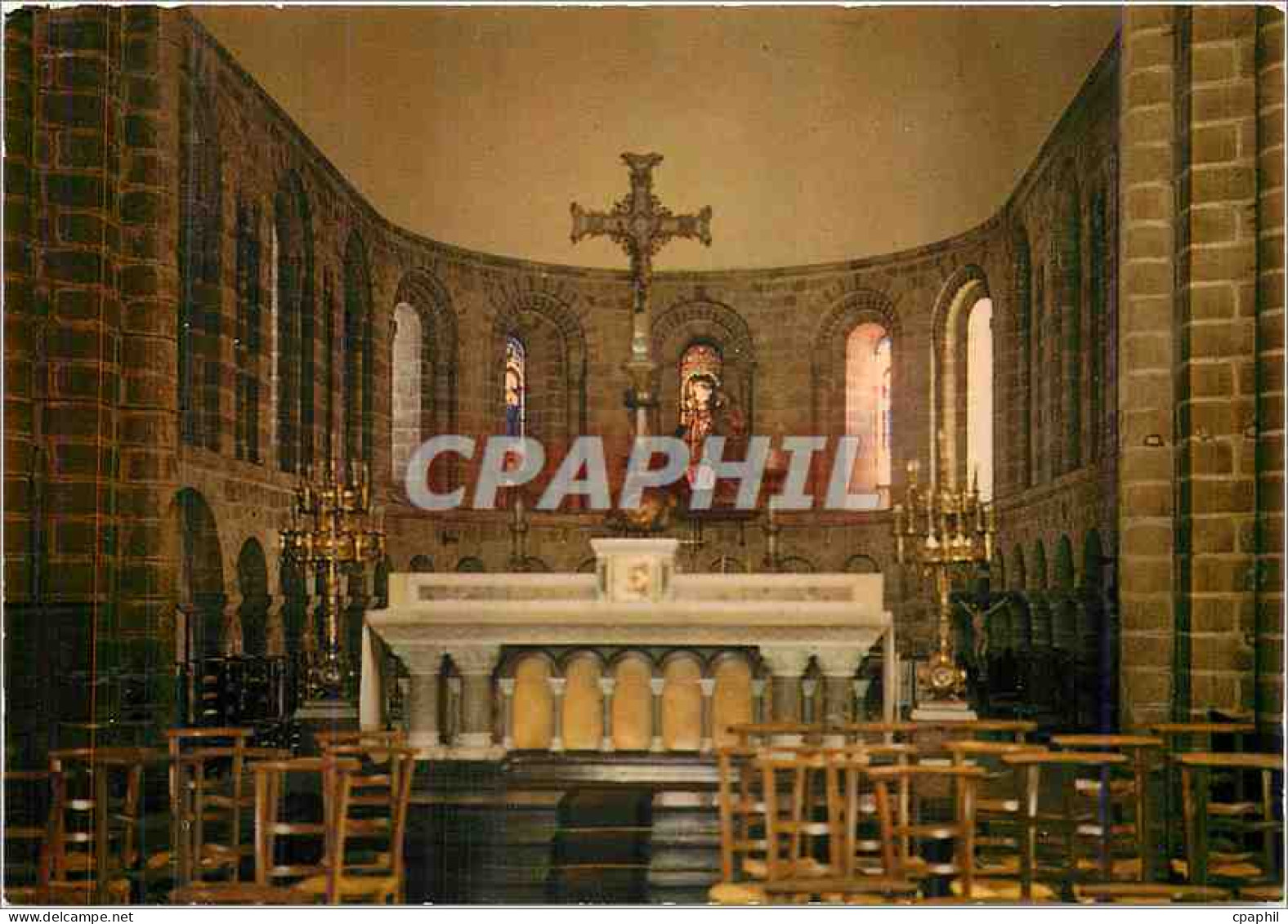 CPM Quimperle Sud Finistere Interieur de l'Eglise Sainte Croix