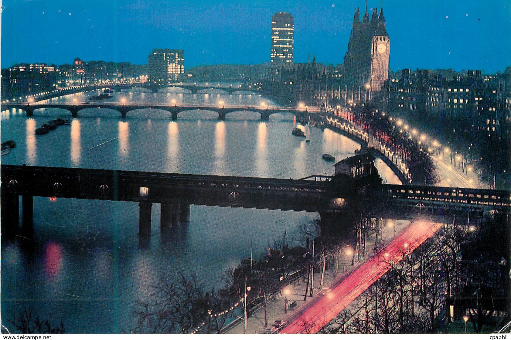 CPM River Thames and Big Ben at Night London