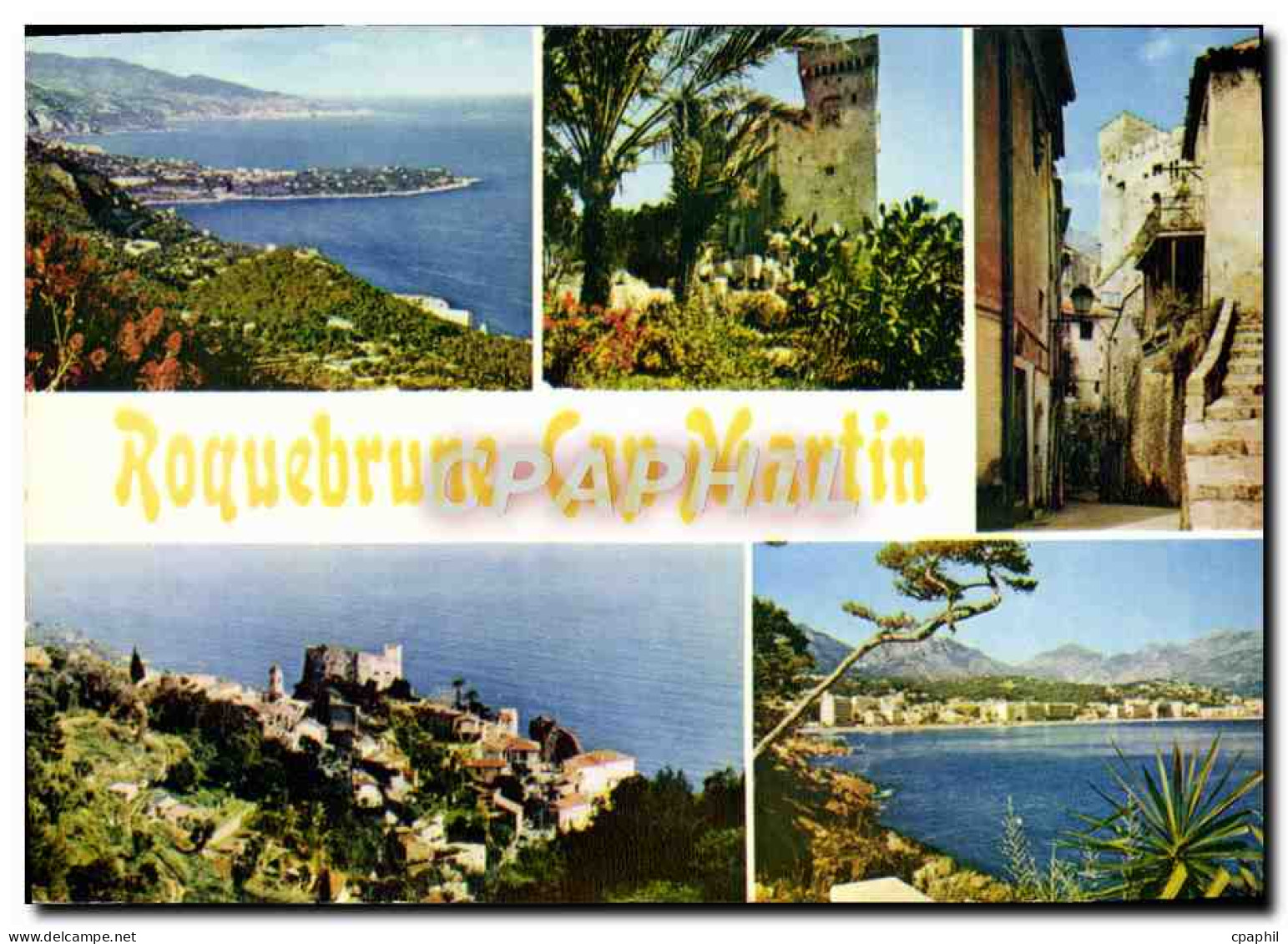 CPM Roquebrune Cap Martin Vue generale Le vieux chateau