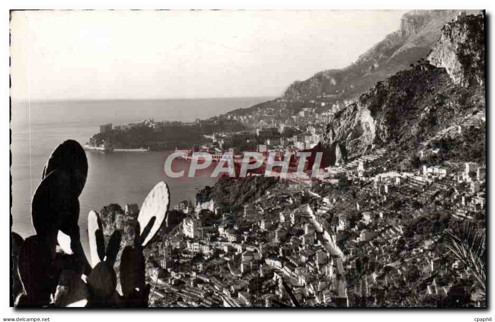 CPM Roquebrune Cap Martin Vue Generale Monte Carlo et le rocher de Monaco