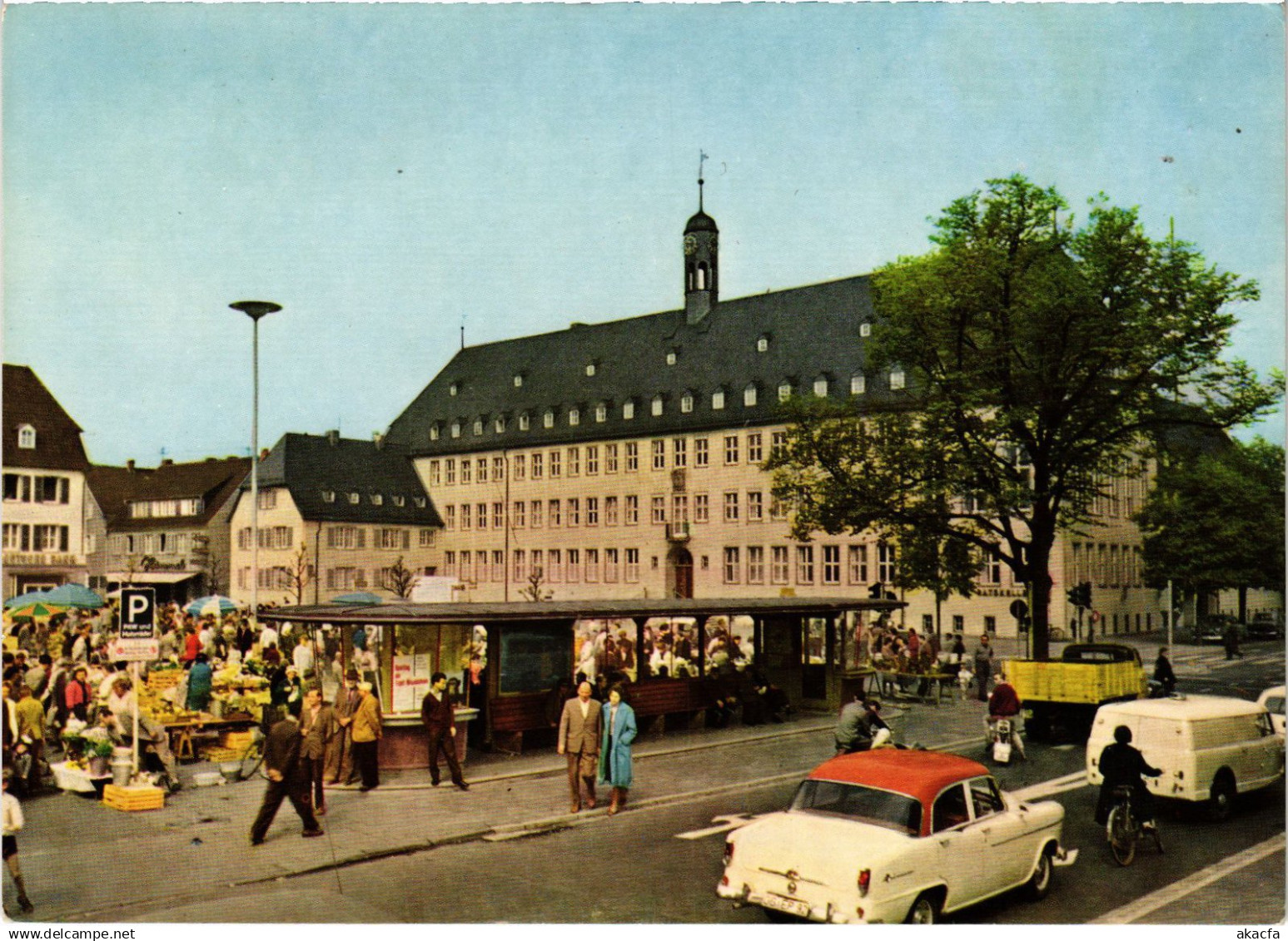 CPM RUSSELSHEIM AM MAIN Marktplatz mit Rathaus GERMANY (1417309)