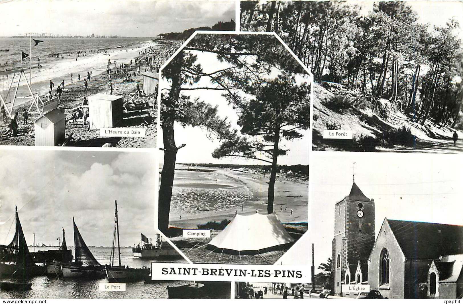 CPM Saint Brevin les Pins La Cote de Jade Bateau