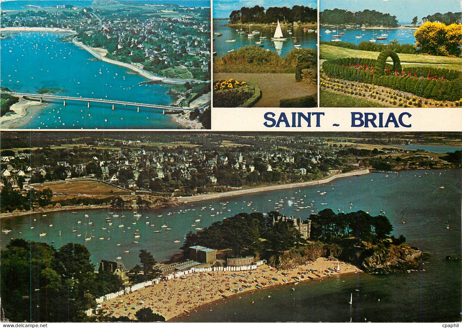 CPM Saint Briac Ille et Vilaine Vue generale et le port du Bechet