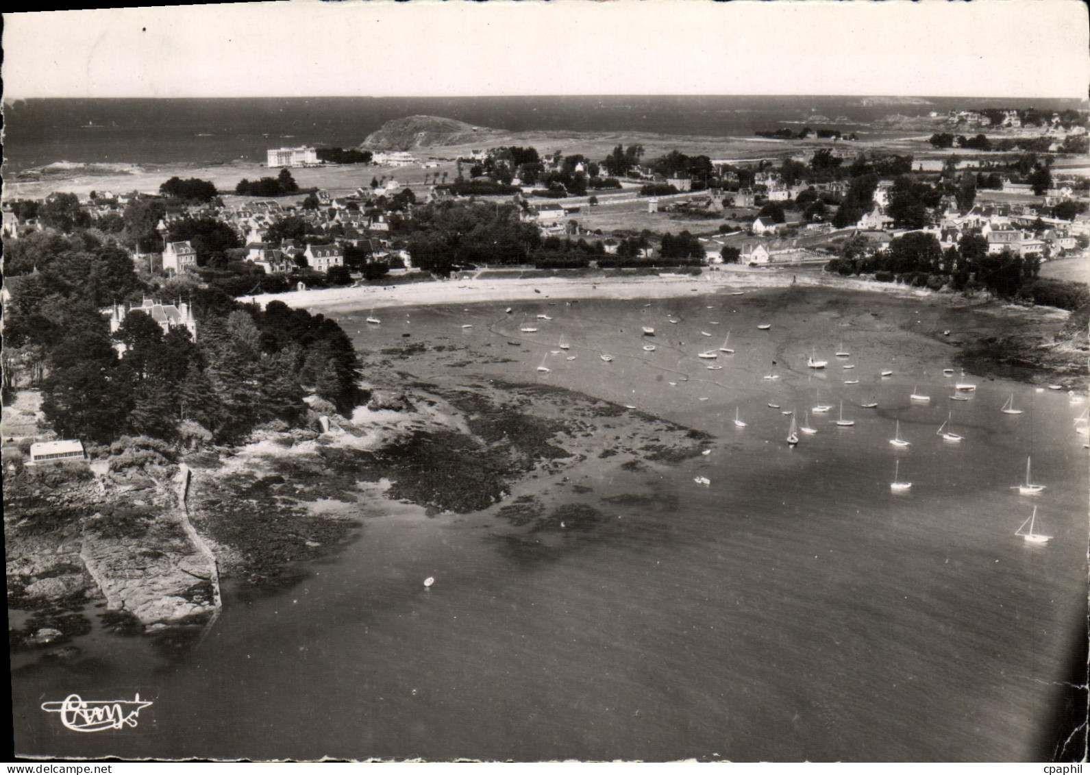 CPM Saint Briac Sur Mer Plage et Port du Bechet Au Loin la garde Guerin Vue aerienne