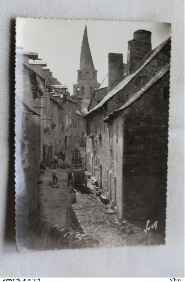 Cpm, Saint Côme, rue Matha et le clocher en vrille, Aveyron 12