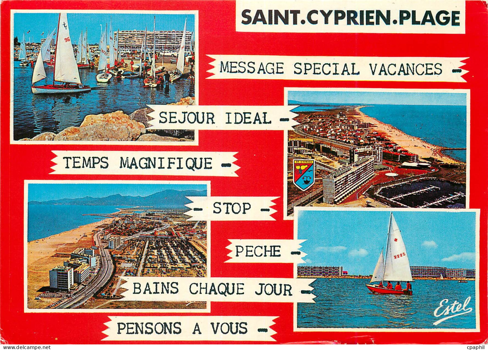 CPM Saint Cyprien (P O) Depart de regale Le port