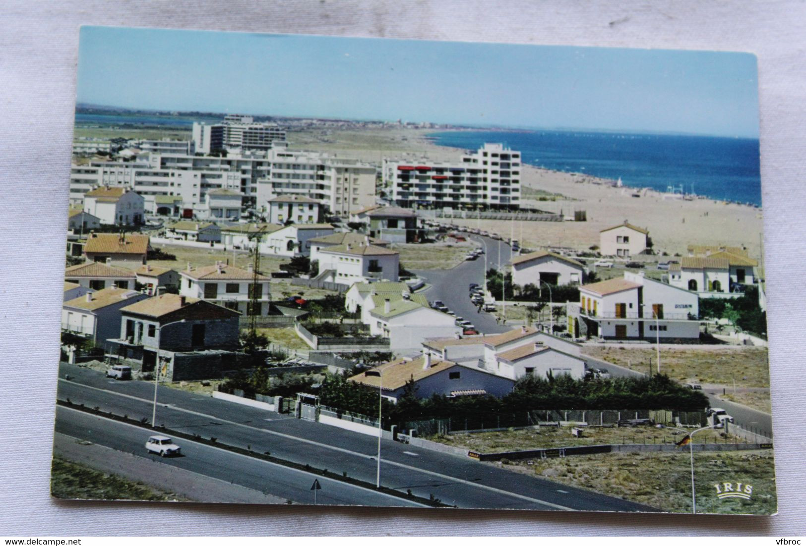Cpm, Saint Cyprien, vue générale , la plage vers Canet, Pyrénées orientales 66