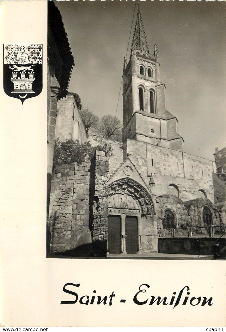 CPM Saint Emilion Gironde L'Eglise Monolithe