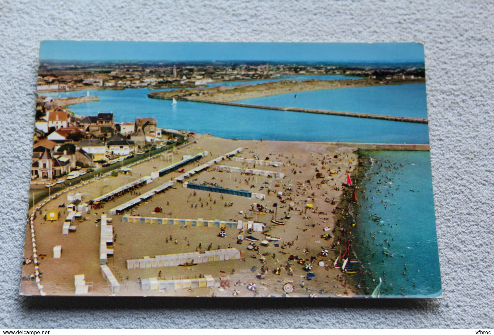 Cpm, saint Gilles croix de Vie, les deux plages, Vendée 85
