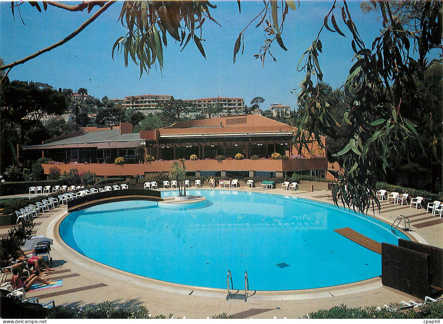 CPM Saint Jean Cap Ferrat La piscine le mas d'accueil