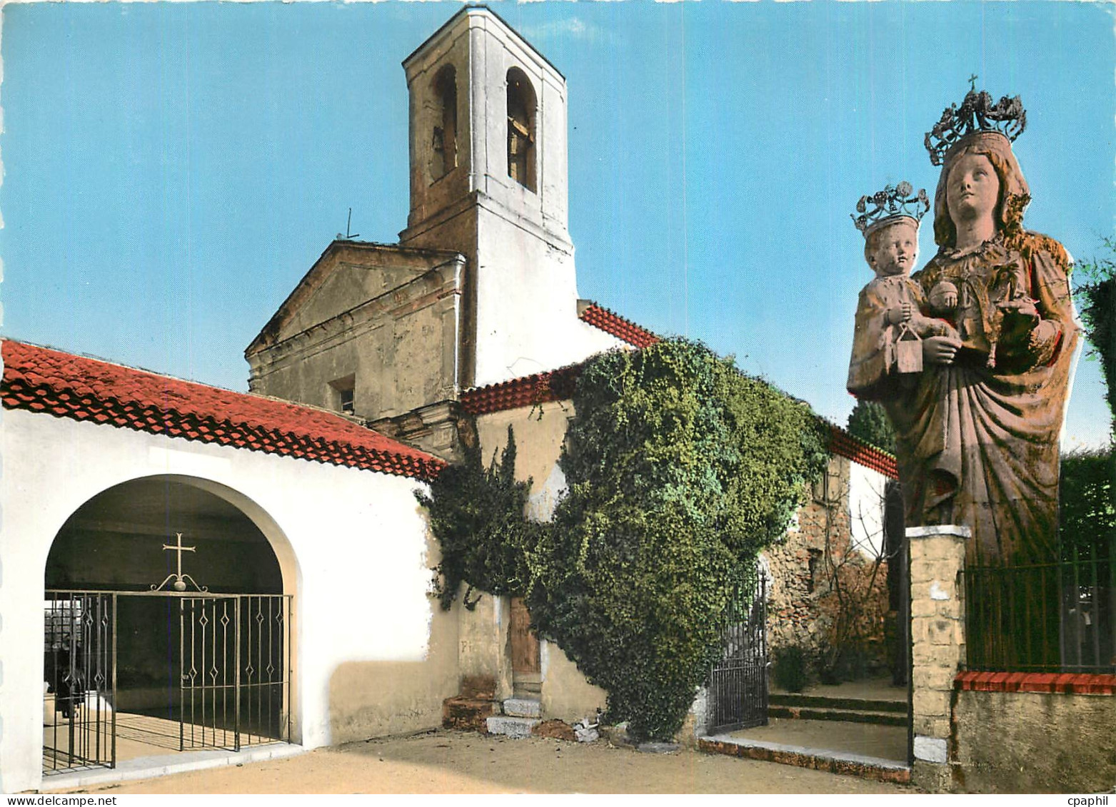 CPM Saint Jean Cap Ferrat Pointe Saint Hospice Statue de la Vierge