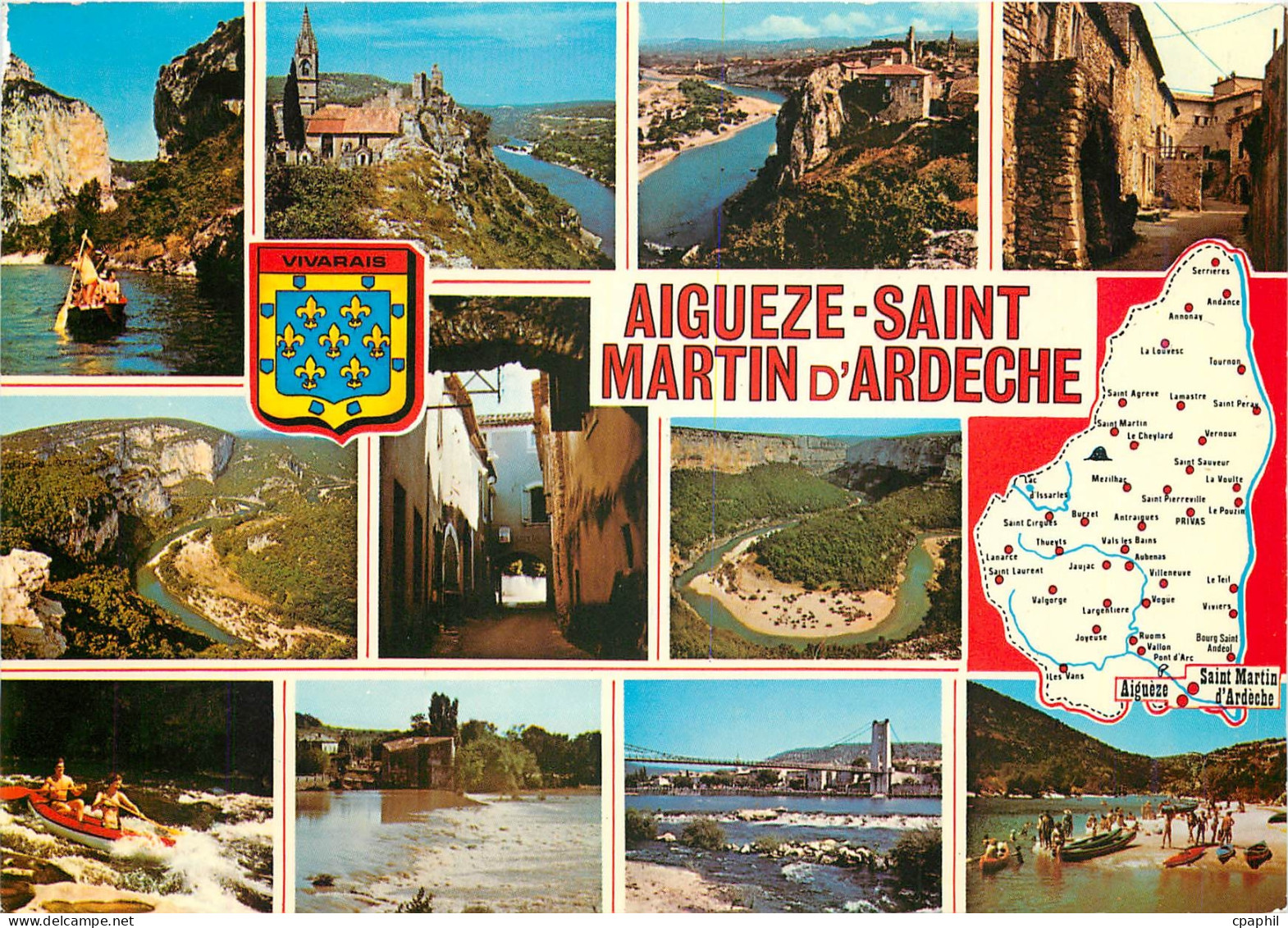 CPM Saint Martin Aigueze et les Gorges de l'Ardeche