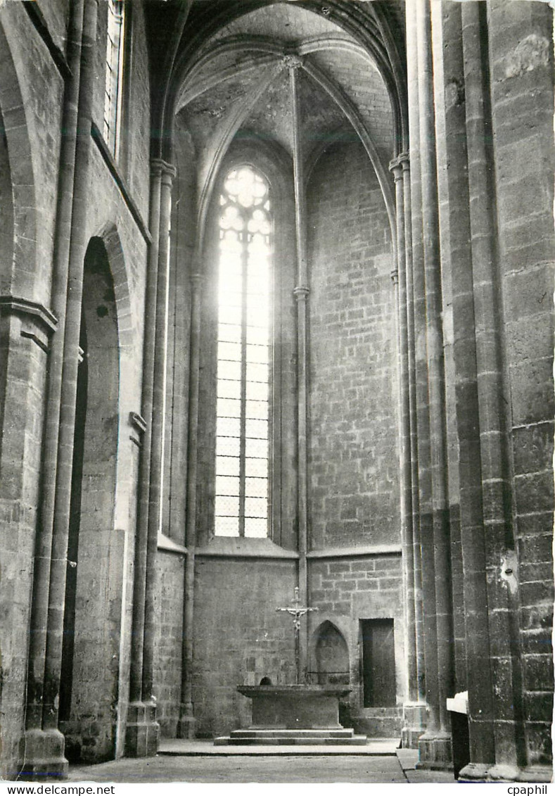 CPM Saint Maximin la Sainte Baume (Var) Basilique du XIIIe Siecle Abside du Collateral Nord