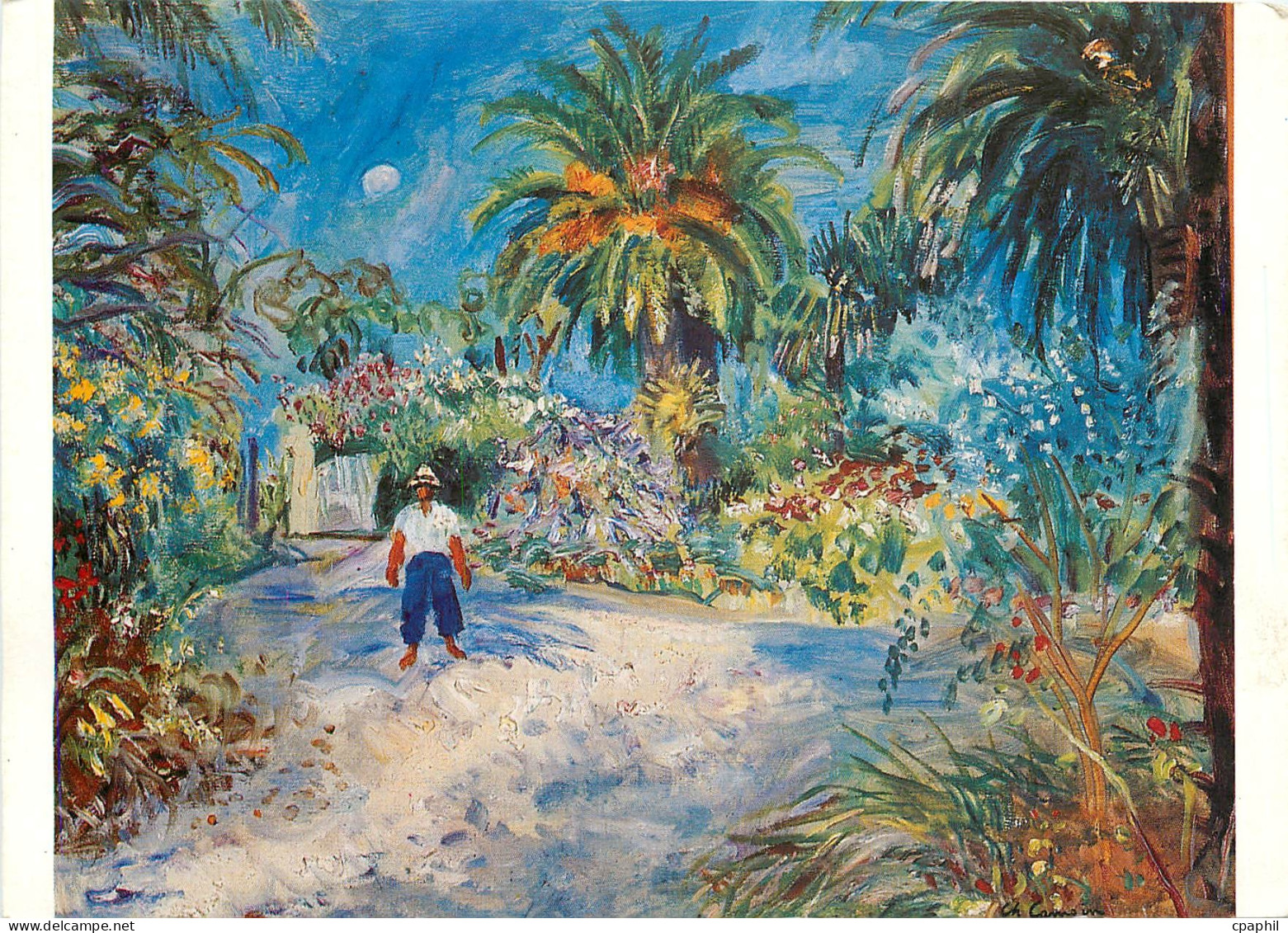 CPM Saint Tropez Musee de l'Annonciade Charles Camoin Jardin d'une villa a Saint Tropez
