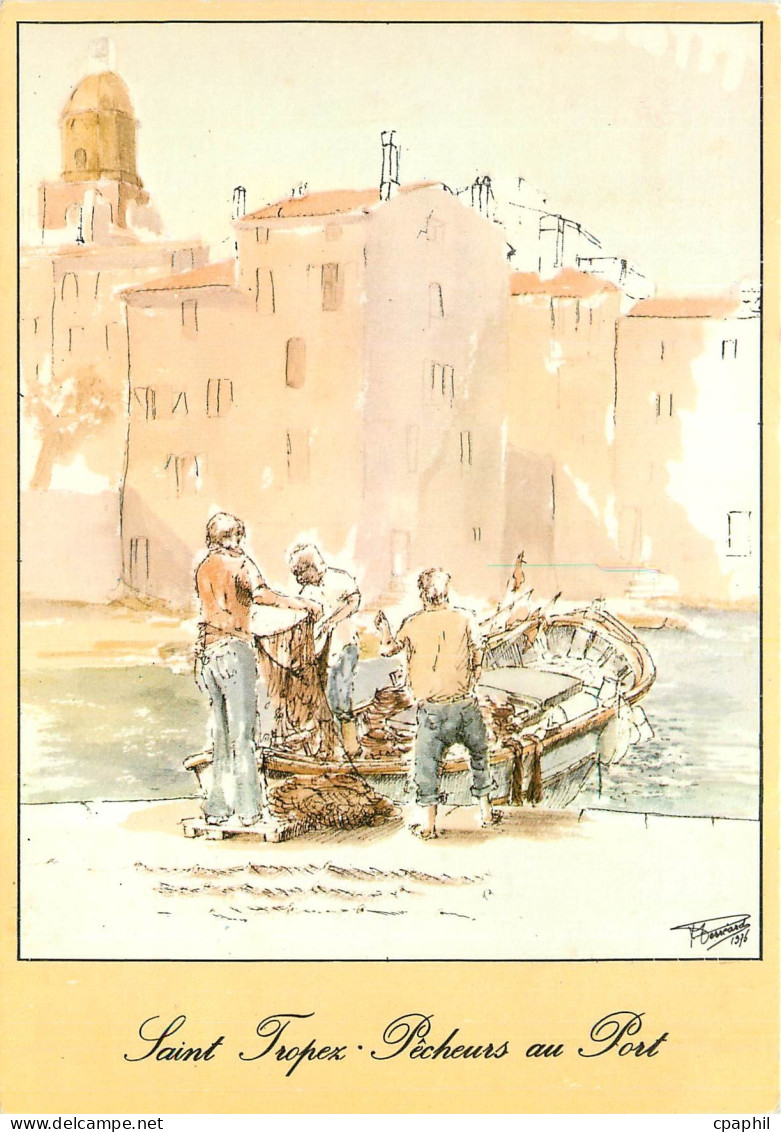 CPM Saint Tropez (Var) Pecheurs au Port