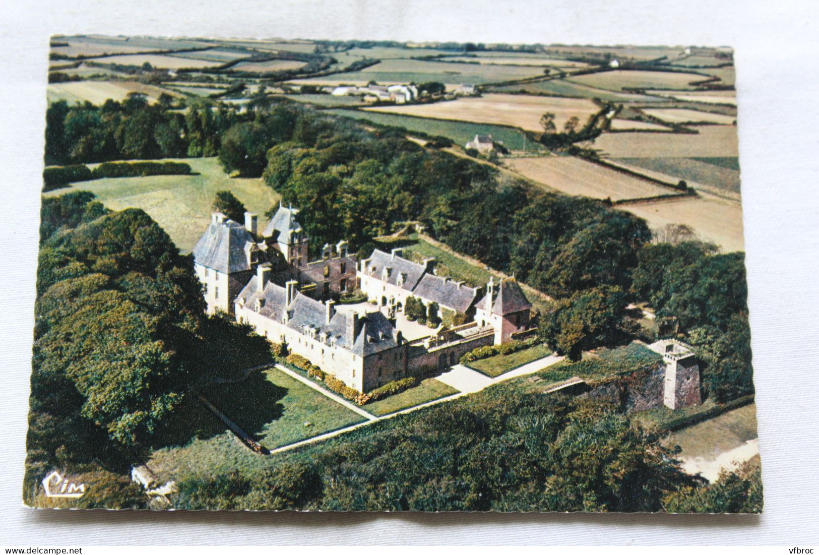 Cpm, Saint Vougay, vue aérienne, le château de Kerjean, Finistère 29