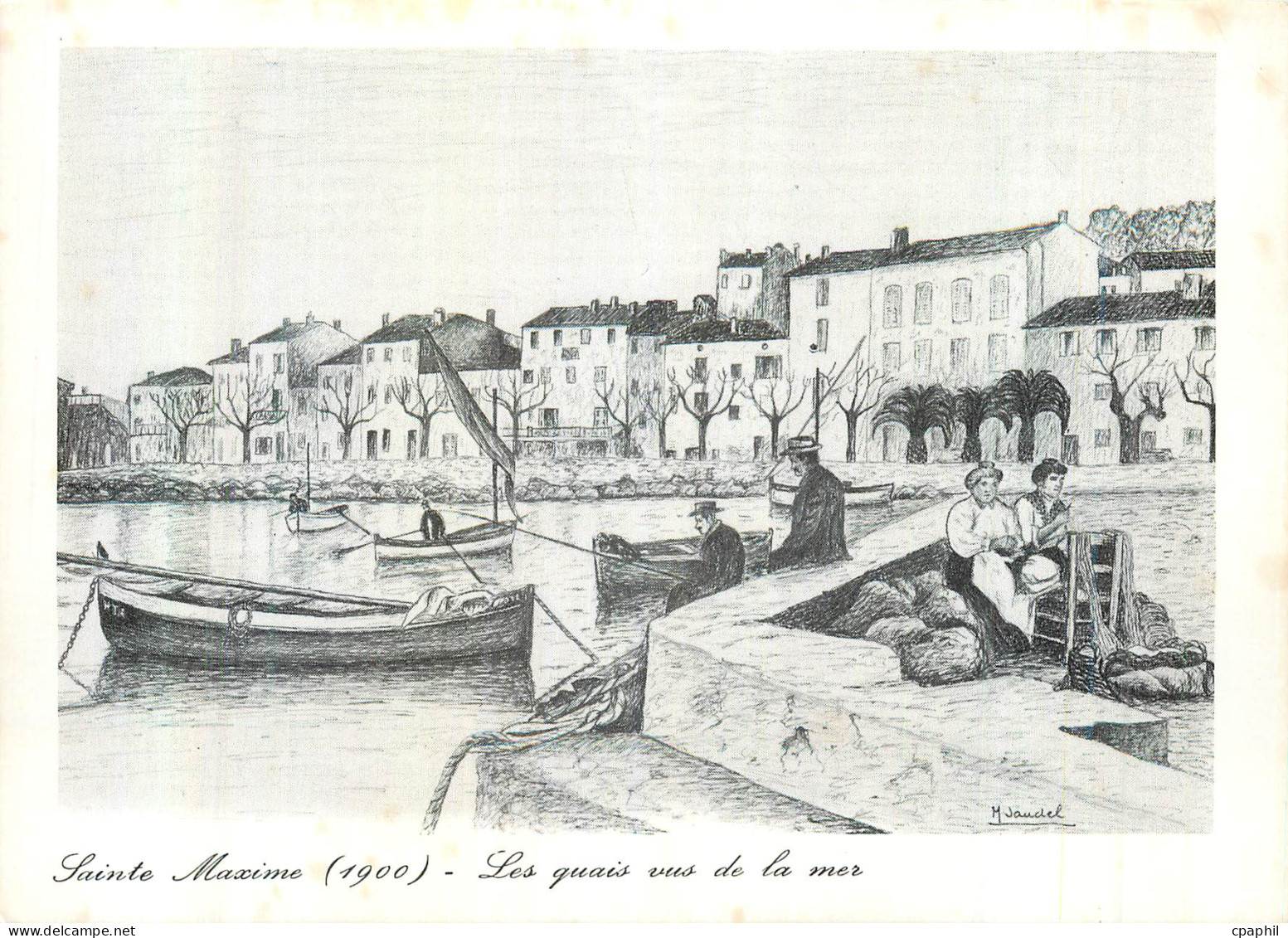 CPM Sainte Maxime a la Belle Epoque Les Quais vus de la Mer (1900)