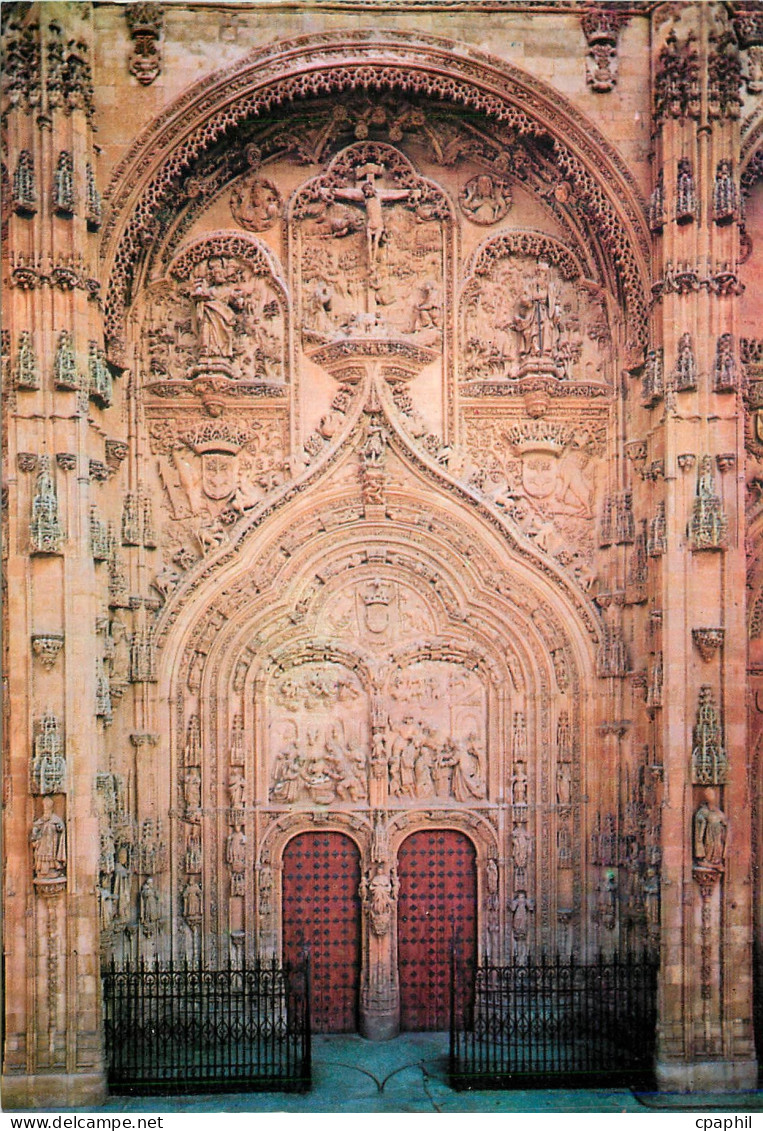 CPM Salamanca Porte de la Nouvelle Cathedrale
