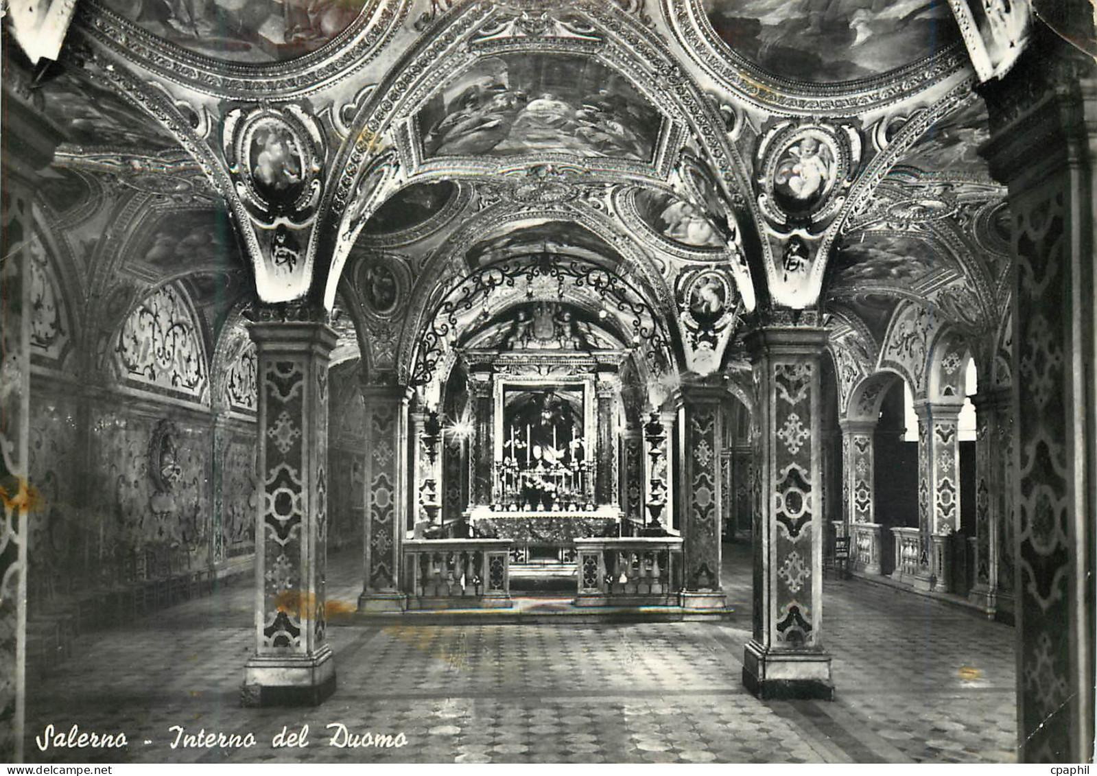 CPM Salerno Interieur du Dome