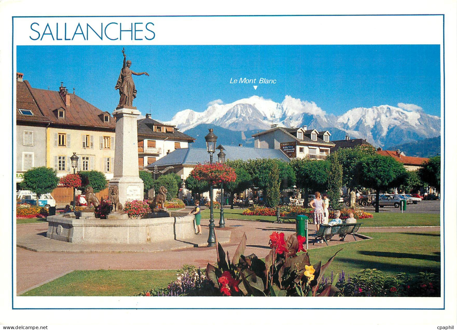CPM Sallanches Haute Savoie La place Charles Albert