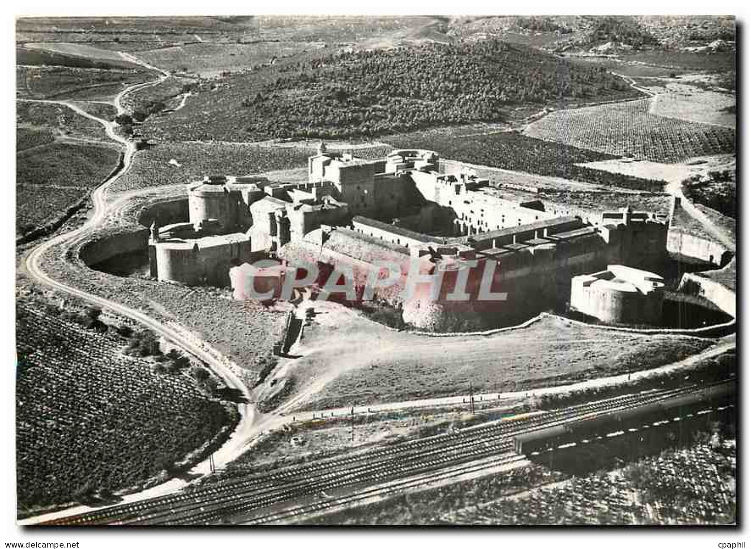 CPM Salses Pyr Or Le Chateau Vue aerienne Ray Delvert Villeneuve sur lot