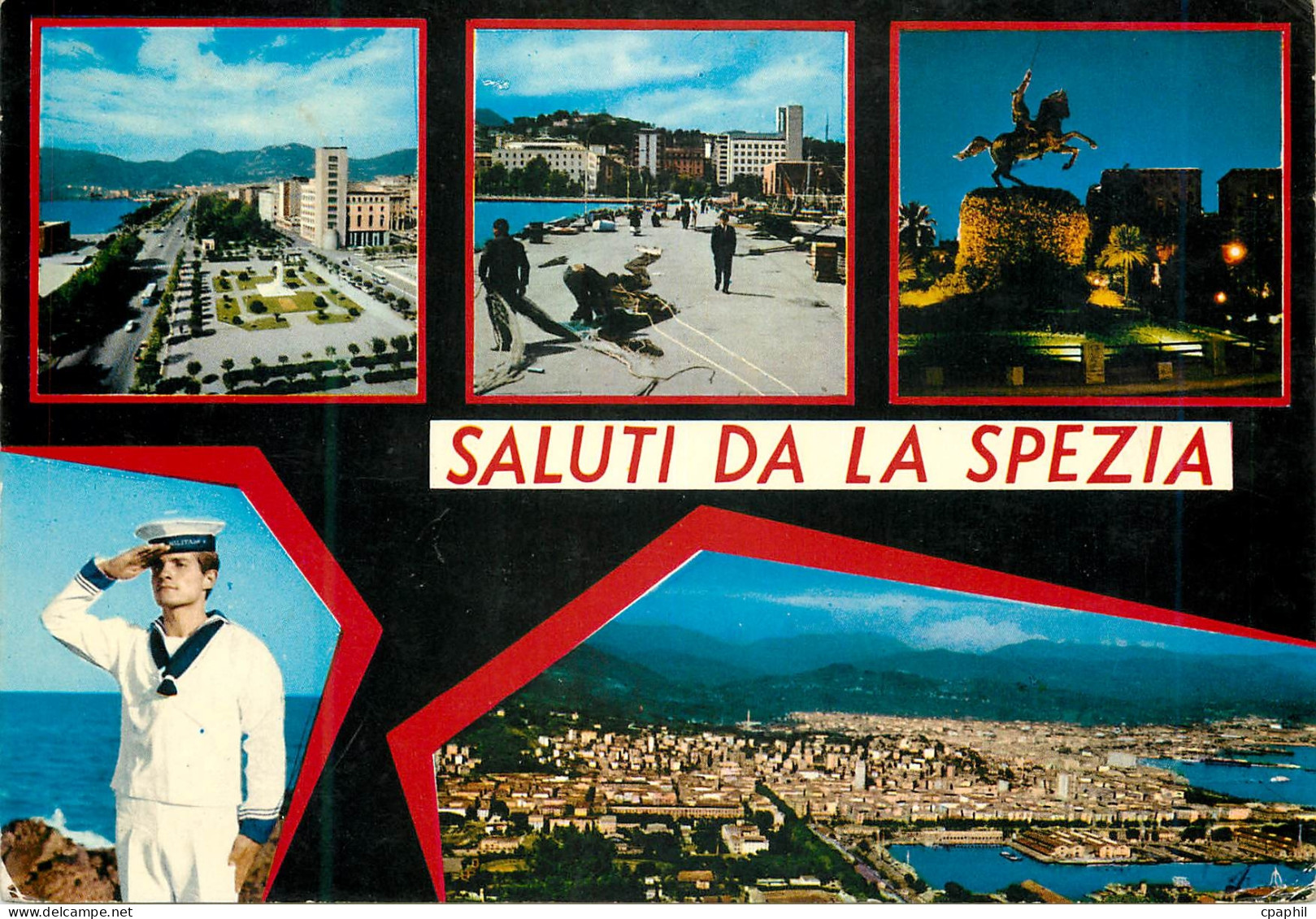 CPM Saluti de la La spezia