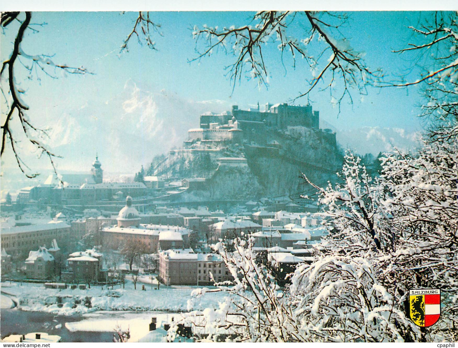 CPM Salzbourg the City of Mozart View to the Fortress Hohensalzburg and the Untersberg