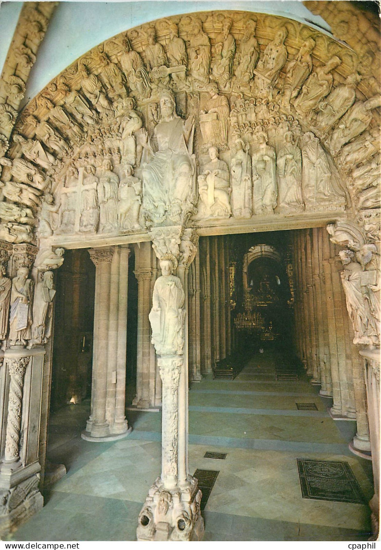 CPM Santiago de Compostela Catedral Portico de la Gloria Columna Central