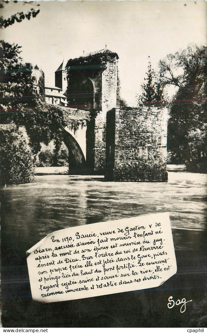 CPM Sauveterre-de-Bearn (B P) Le Pont de la Legende