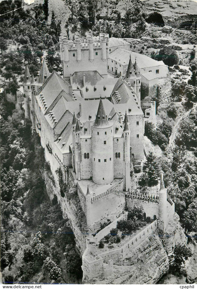 CPM Segovia El Alcazar Vista aerea