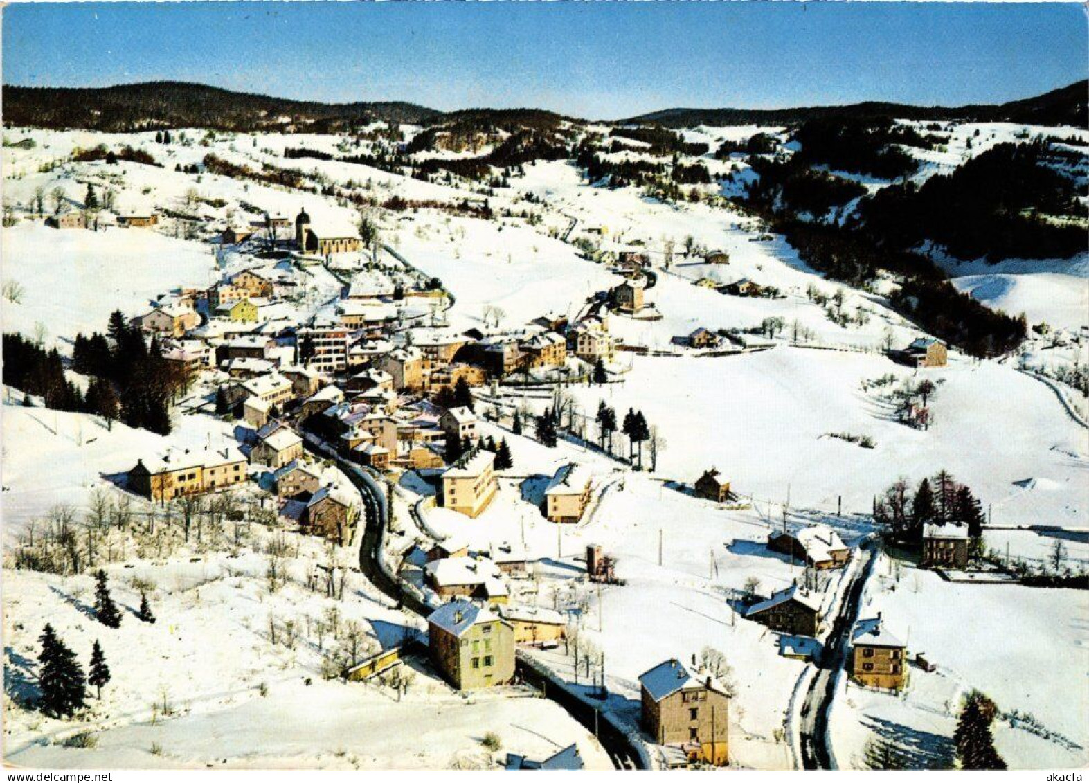 CPM Septmoncel Le village sous la neige FRANCE (1336752)