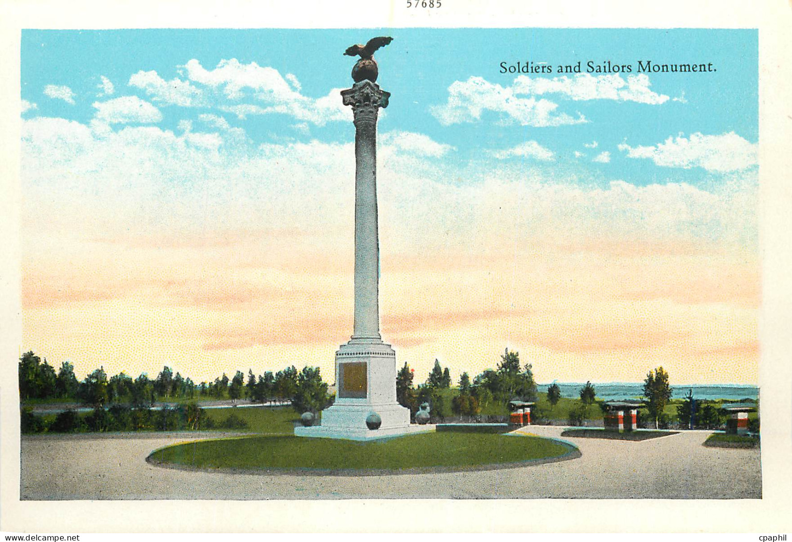 CPM Soldiers and Sailors Monument Beautiful Arlington Custis Lee Mansion