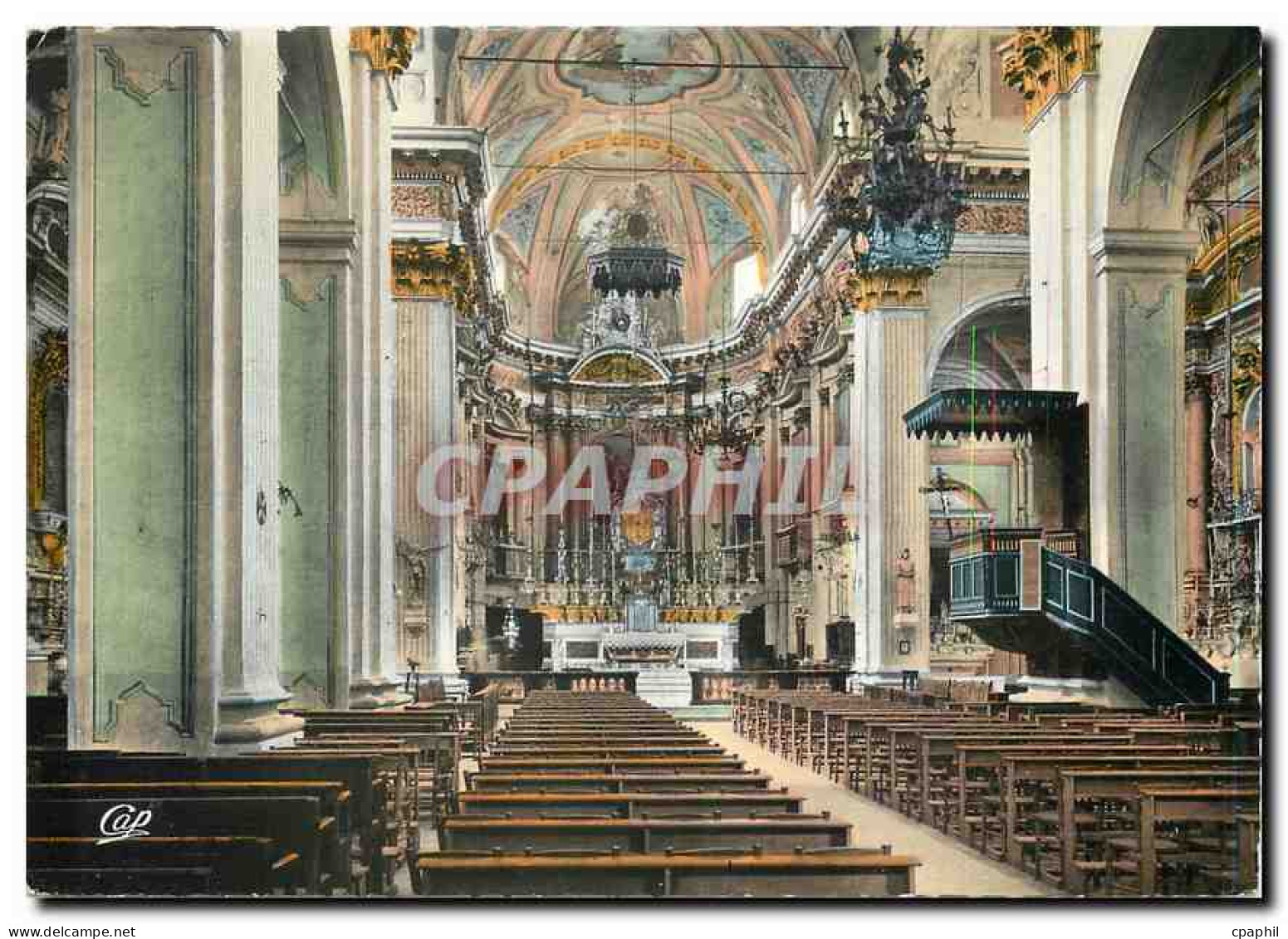 CPM Sospel A M interieur de la Cathedrale