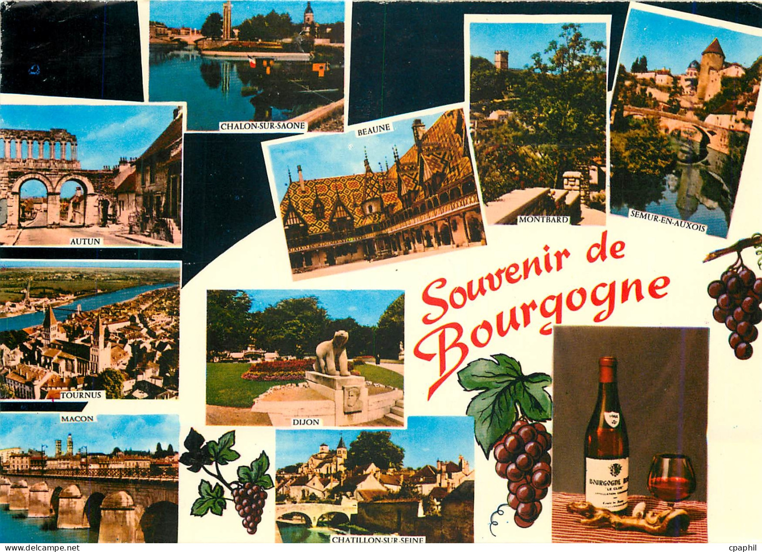 CPM Souvenir de Bourgogne