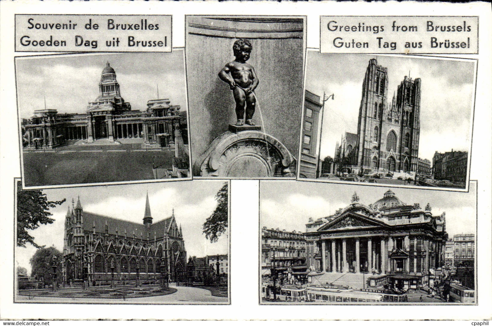 CPM Souvenir De Bruxelles