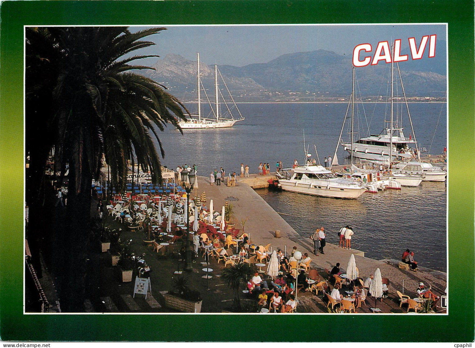 CPM Souvenir de Corse Calvi Le port
