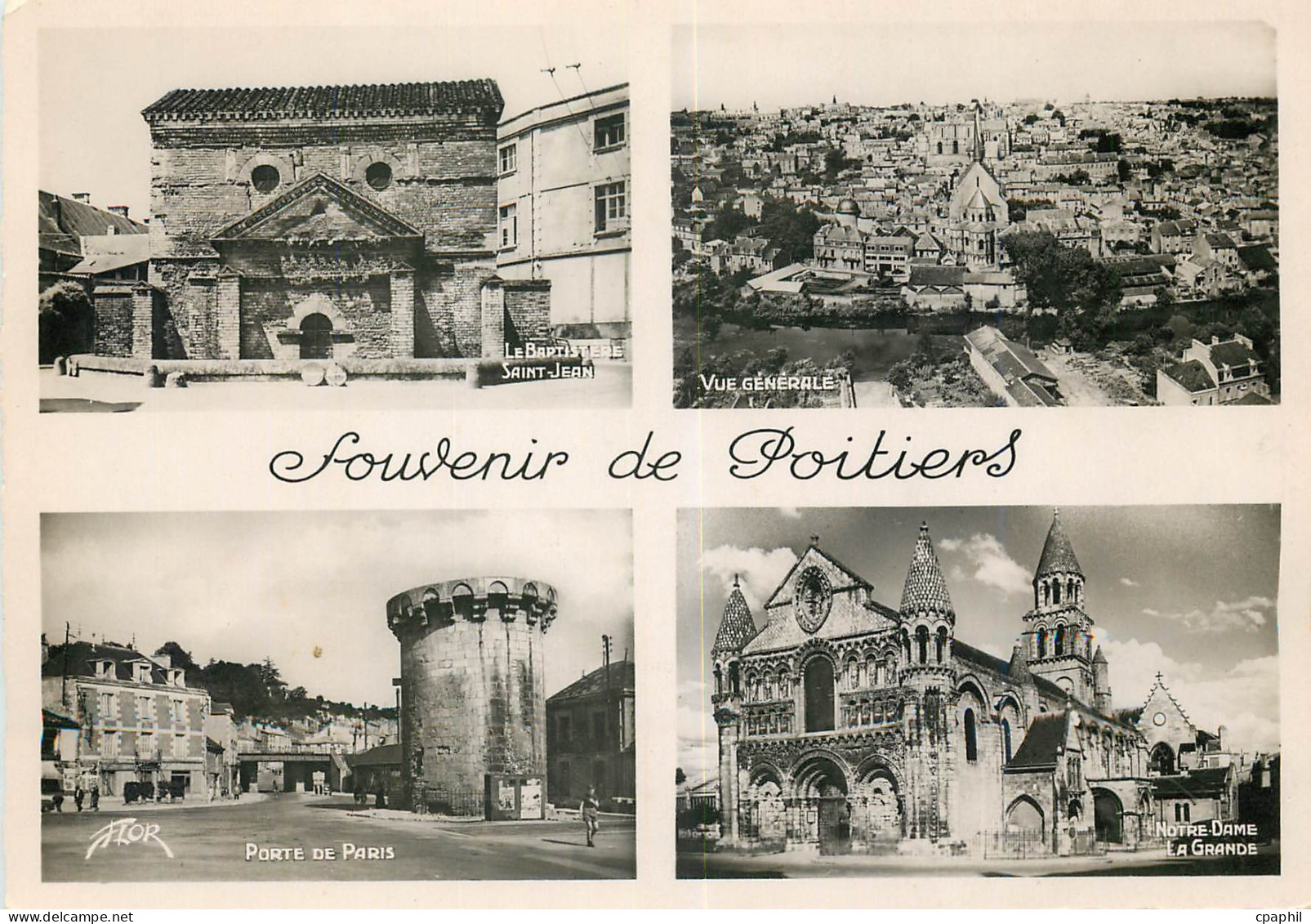 CPM Souvenir de Poitiers
