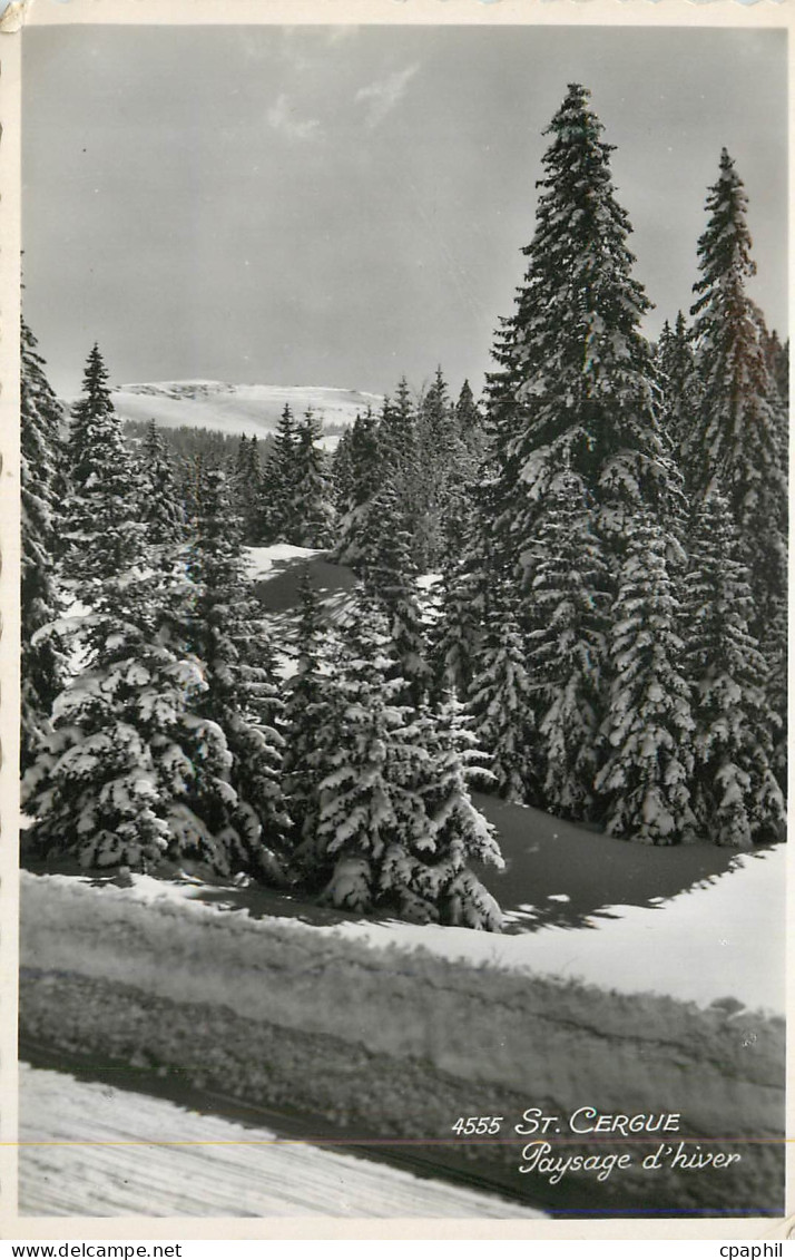 CPM St Cergue Paysage d'Hiver