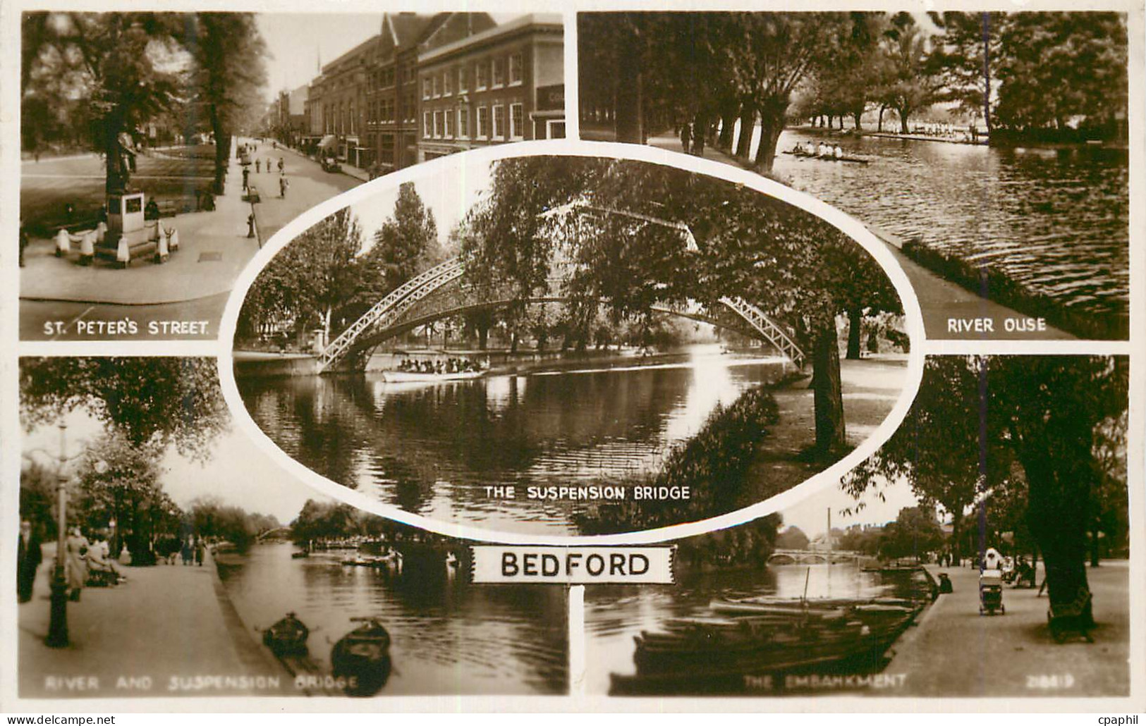 CPM St Peters Street River Ouse The Suspension Bridge Bedford