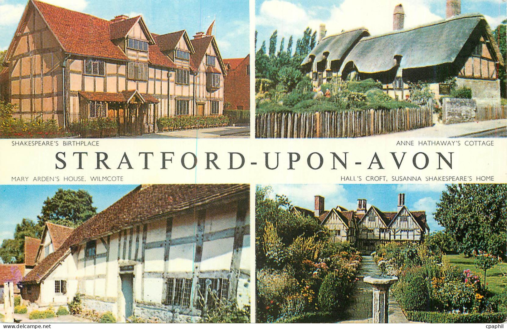 CPM Stratford Upon Avon Anne Hathaway's cottage Shakespeare