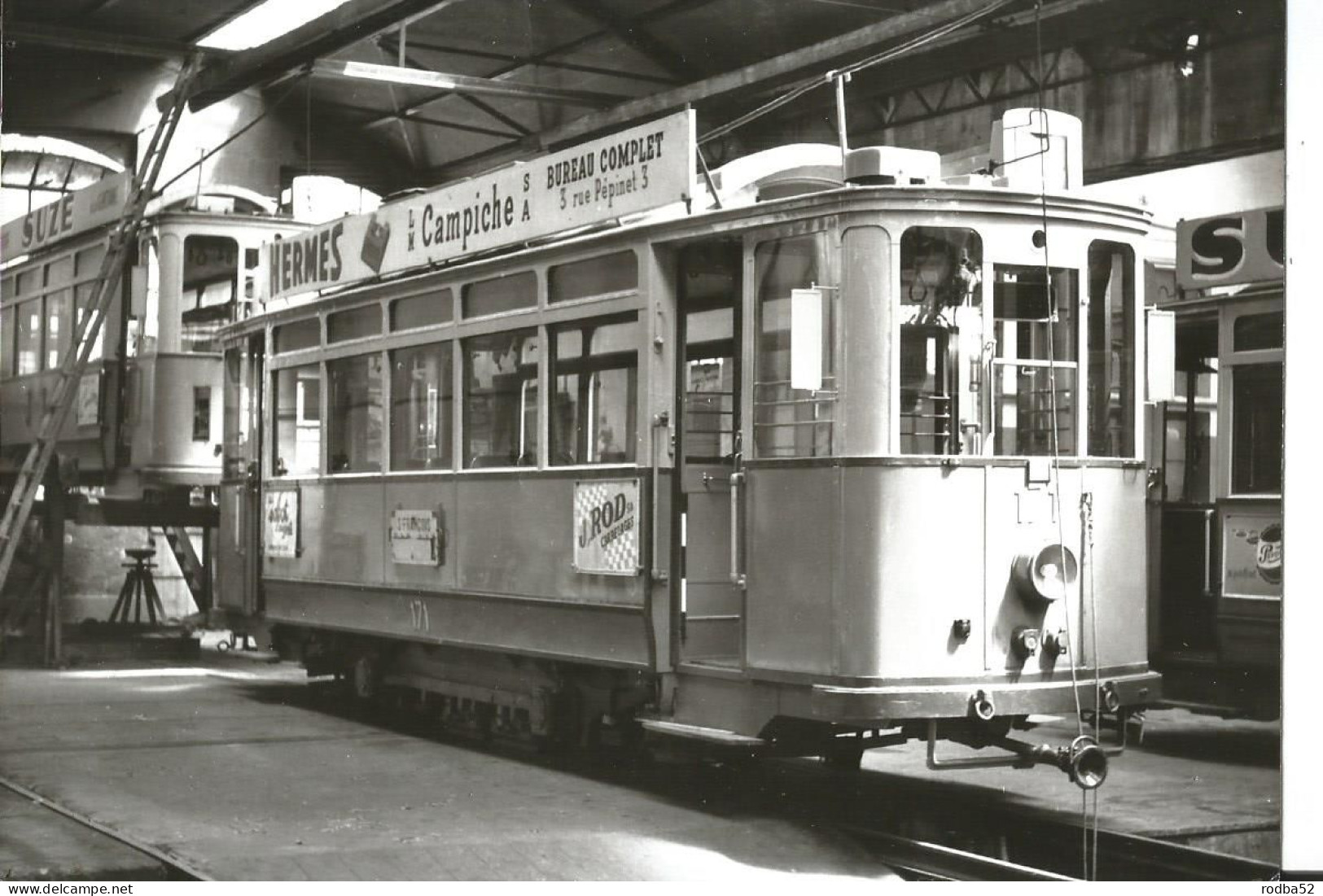 CPM - Suisse - Vaud - Tramway  - Dépot de Prélaz - Lausanne