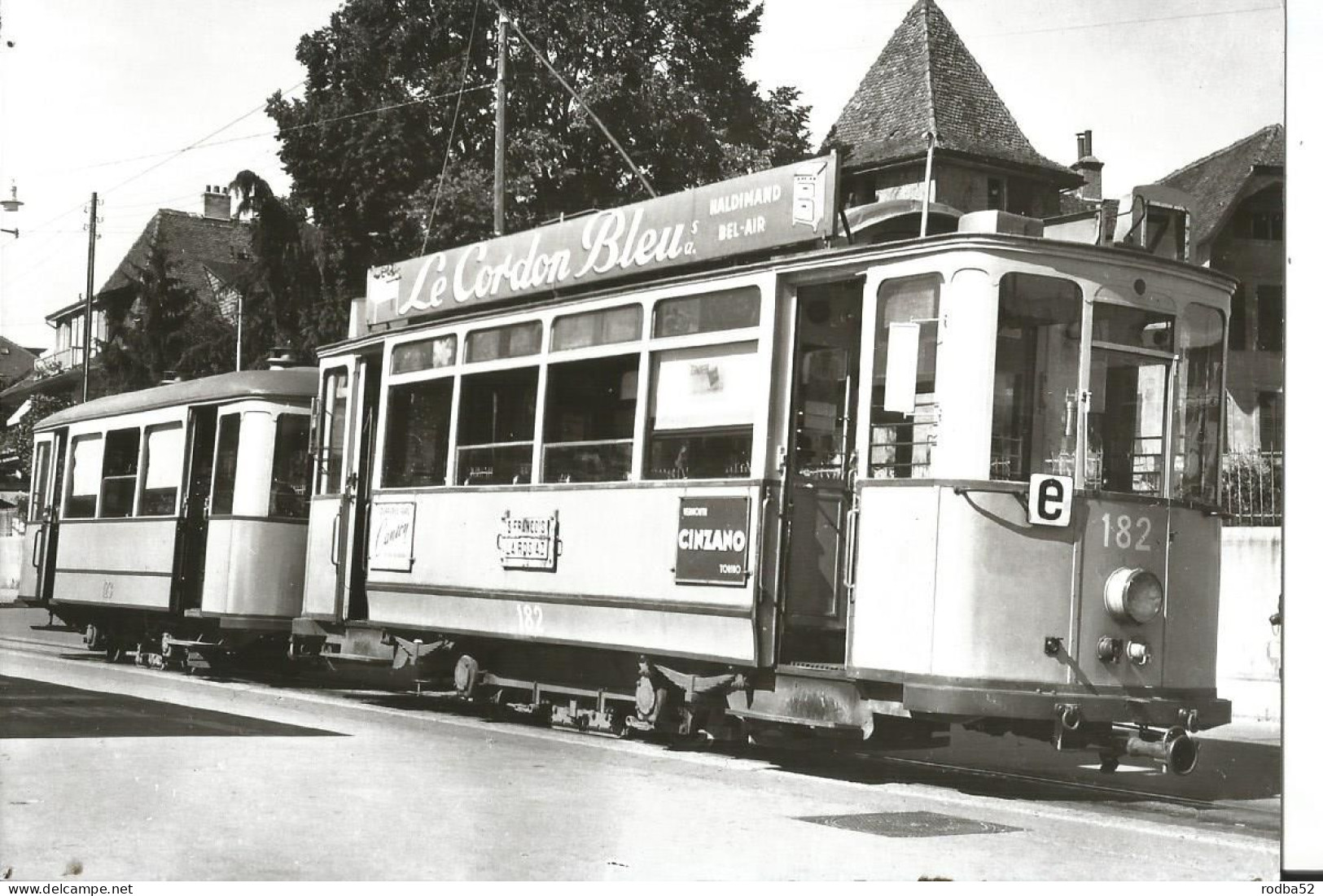 CPM - Suisse - Vaud - Tramway  Terminus de Prilly  Pub le Cordon Bleu