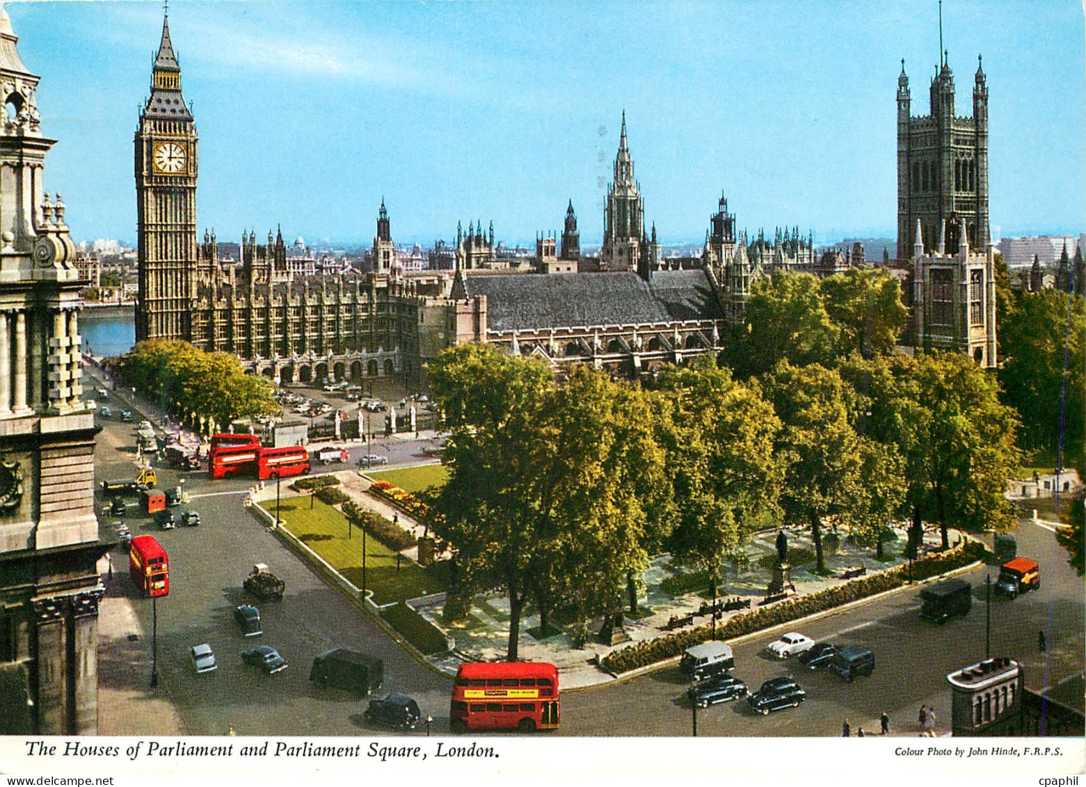 CPM The Houses of Parliament and Parliament Square London