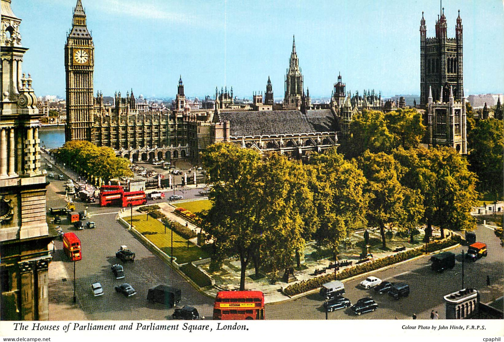 CPM The Houses of Parliament and Parliament Square London