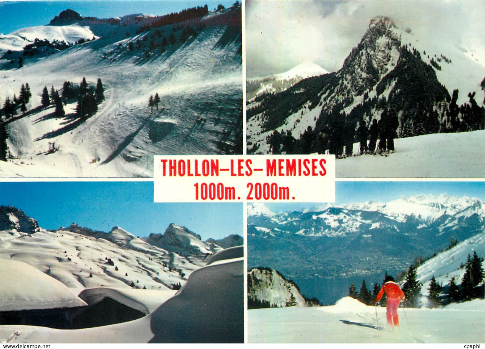 CPM Thollon les Memeises (Hautes Savoie) Alt 1000 2000m Balcon du Leman