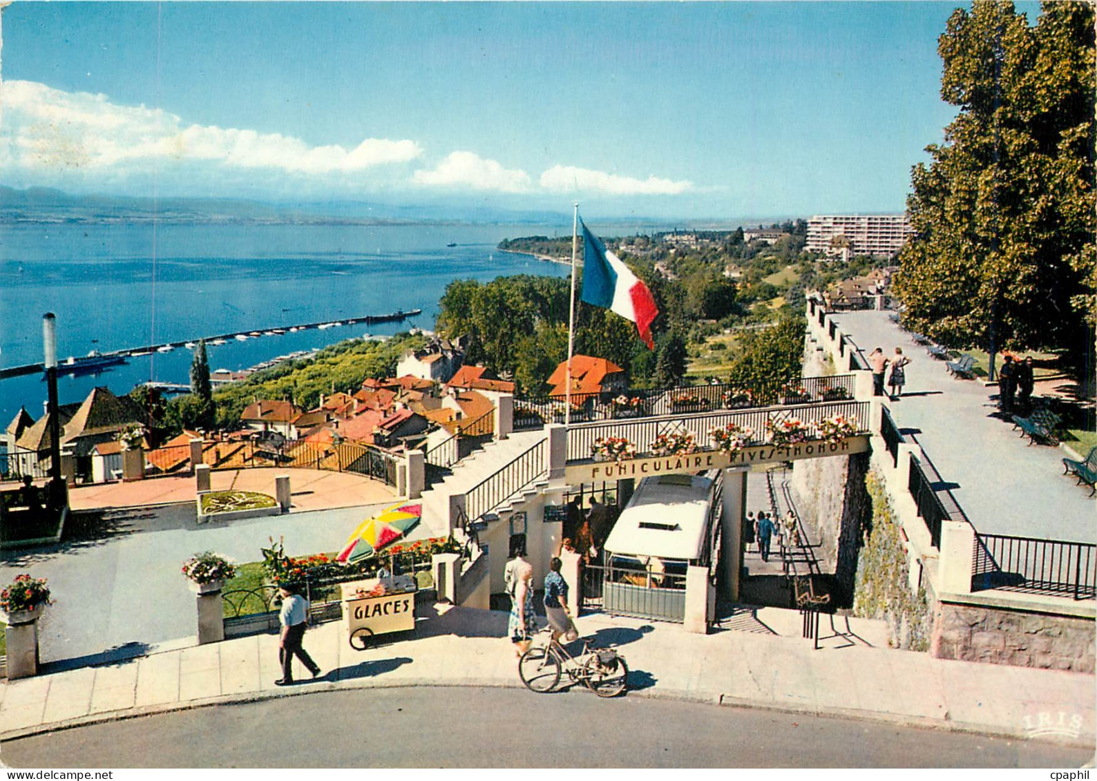 CPM Thonon les Bains Le Belvedere panorama sur le Port