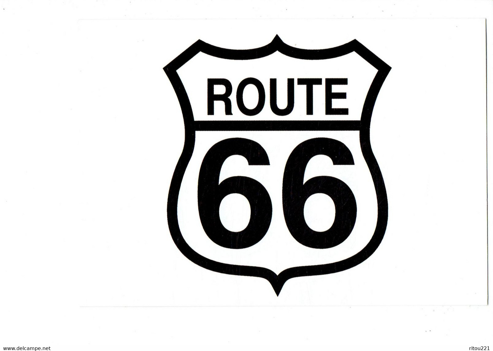 cpm - US ROUTE 66 - blason -