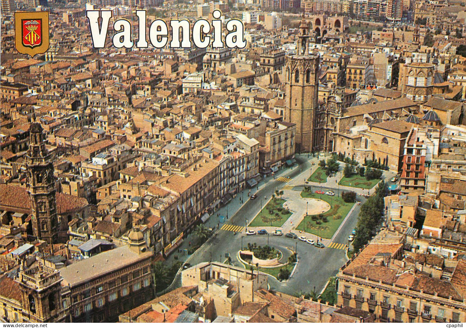 CPM Valencia Vue Aerienne