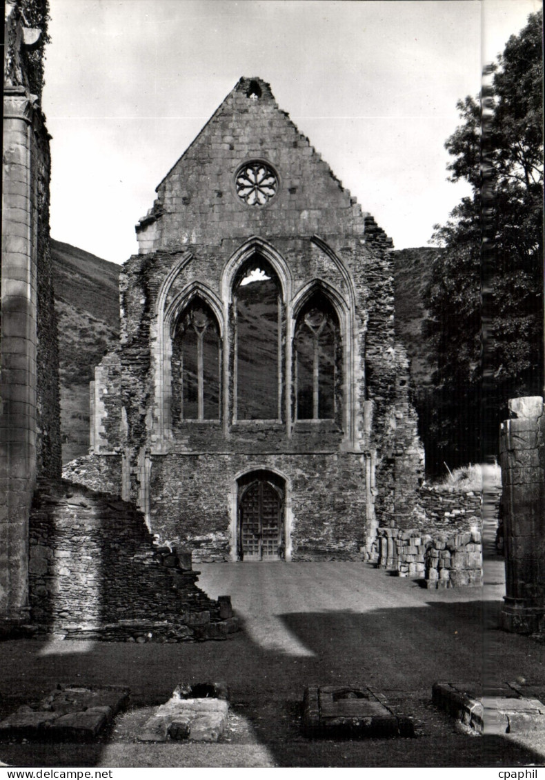 CPM Vallee Crucis Abbey Denbighshire Nave looking west